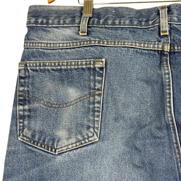 Carhartt Men's Relaxed Fit B17 Work Jeans 42x34 Tapered Leg Cotton Blue - Picture 7 of 10